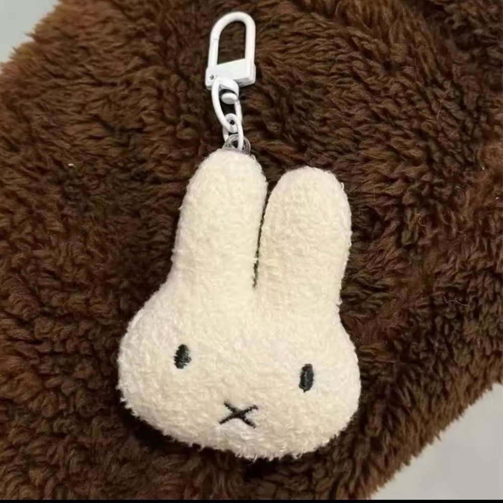 Handmade Miffy Bunny Plush Keychain | Bag Charm